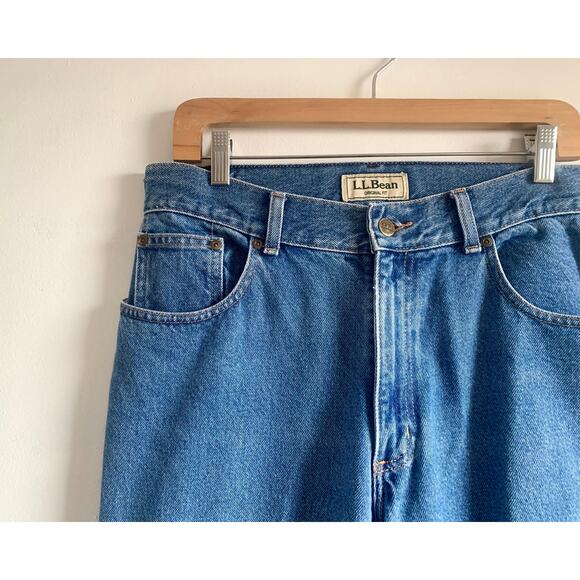 90s vintage jeans LL Bean high waist 31W 1990s - Picture 6 of 6